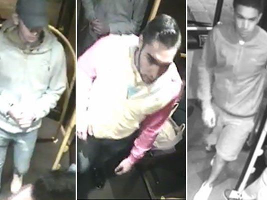 Die Polizei sucht nach diesem Trio. Die Polizei sucht nach diesem Trio.