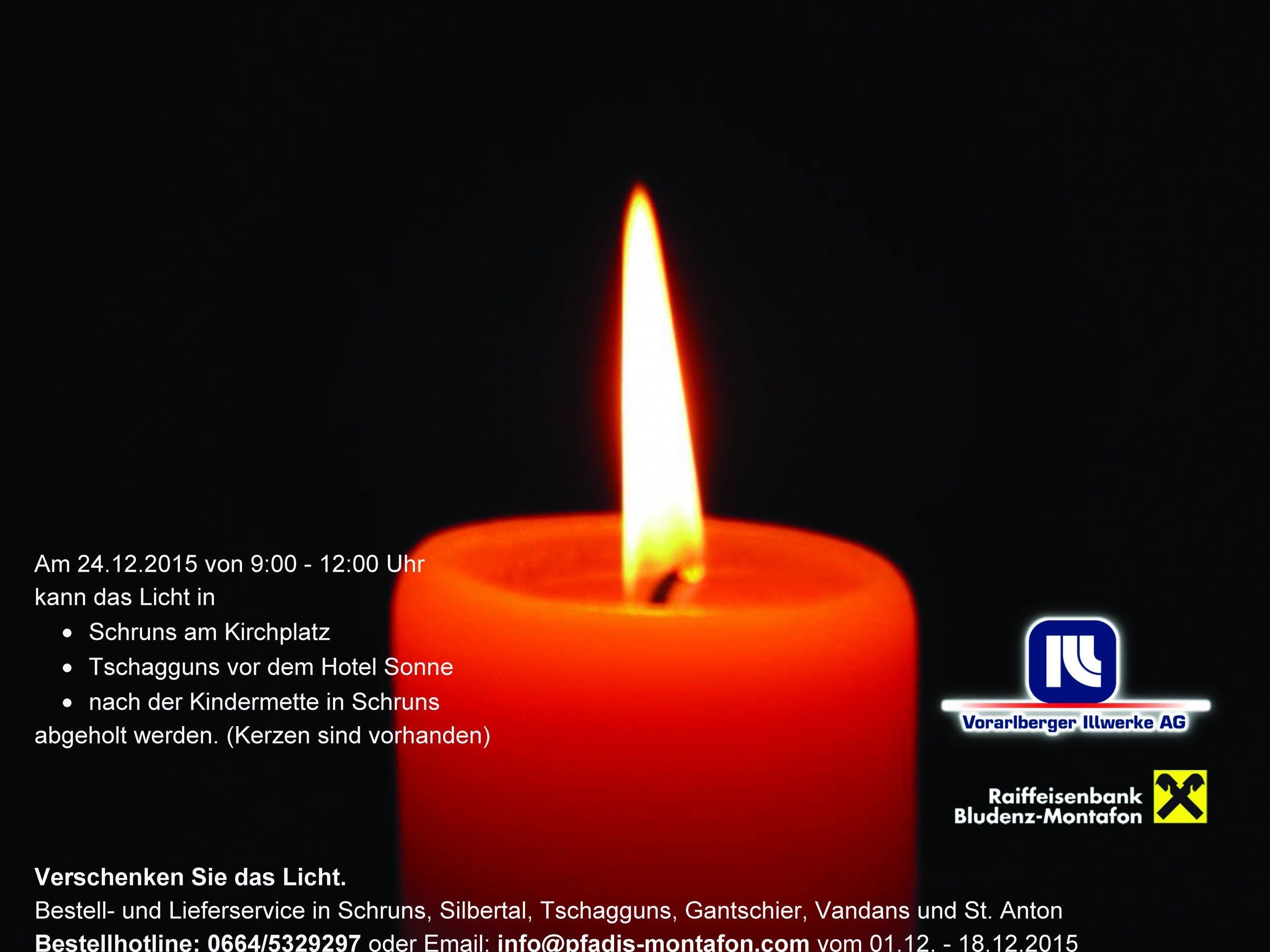 Friedenslichtaktion der PfadfinderInnen Montafon Friedenslichtaktion der PfadfinderInnen Montafon