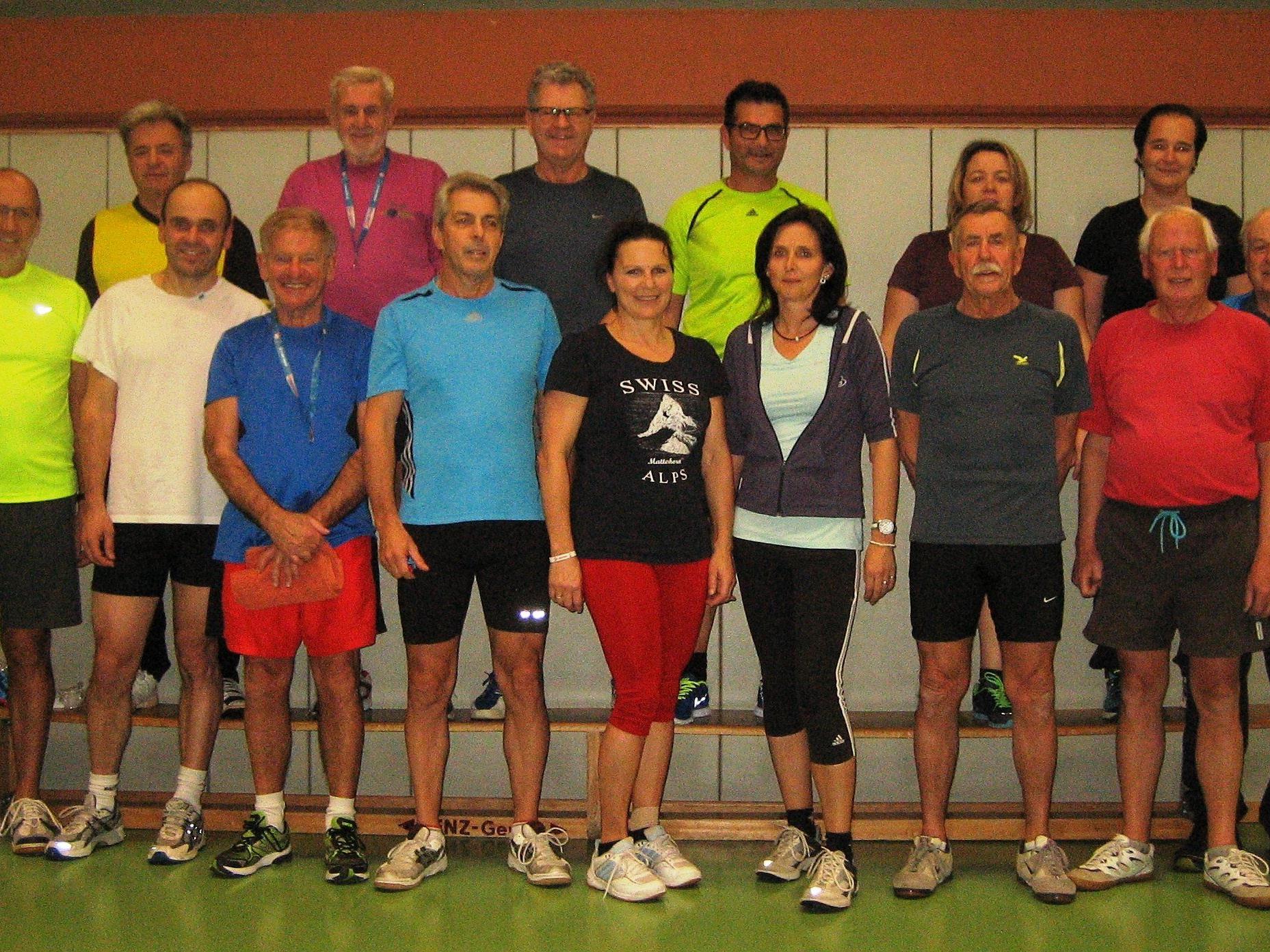 Die Teilnehmer des letzten WinterFit-Trainings im Jahr 2015