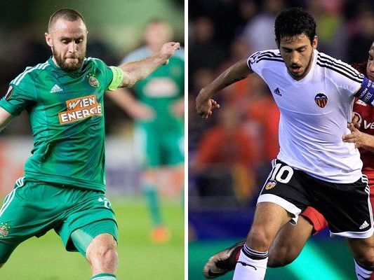 Steffen Hofmann und Rapid treffen auf den FC Valencia. Steffen Hofmann und Rapid treffen auf den FC Valencia.