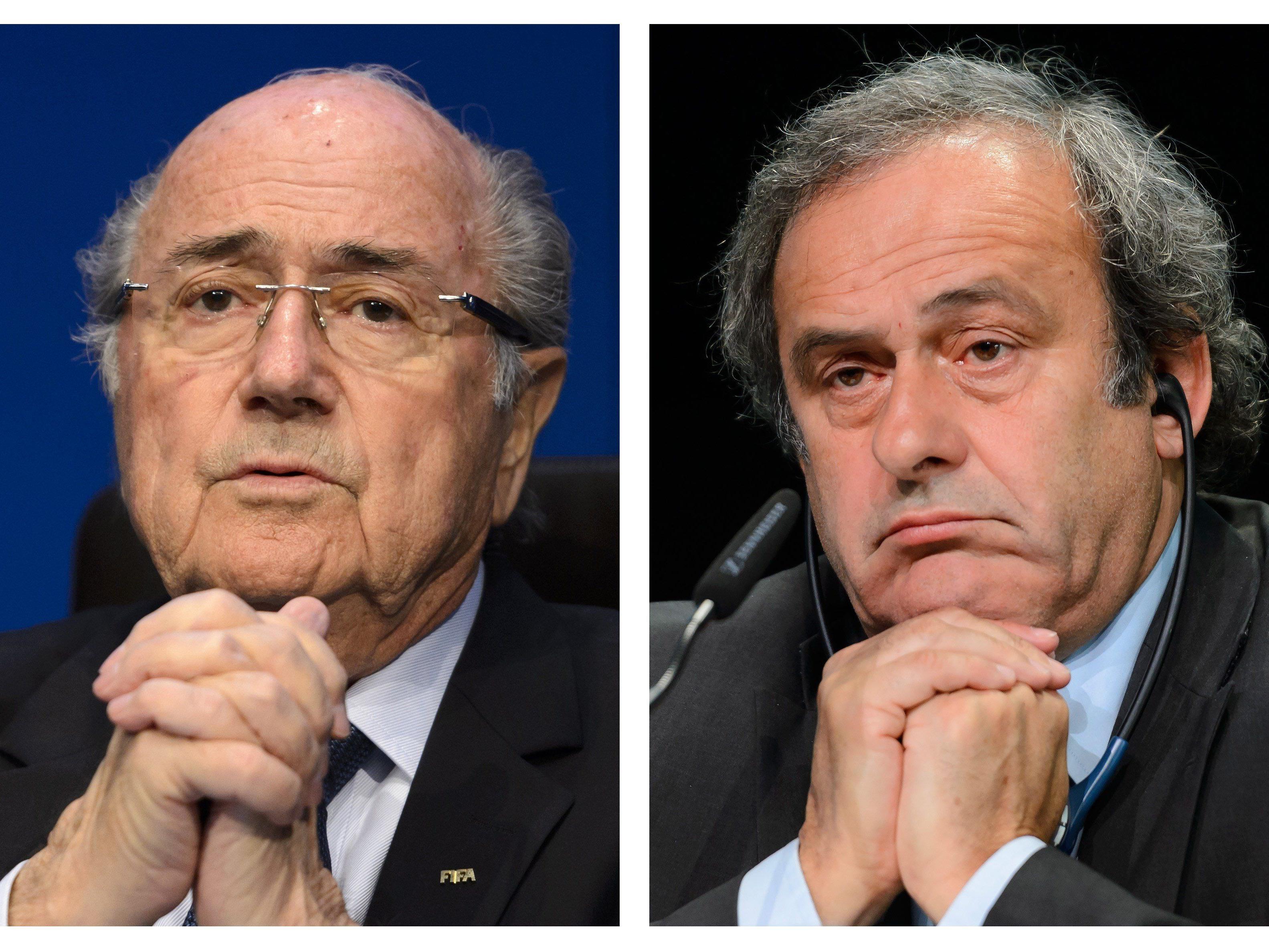 Hammer-Urteil der FIFA-Ethikkommission: Sepp Blatter und Michel Platini fassen acht Jahre Sperre aus.