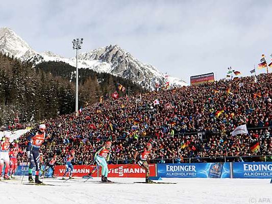 Großes Interesse beim Biathlon-Weltcup in Antholz Großes Interesse beim Biathlon-Weltcup in Antholz