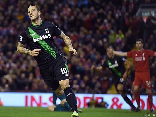 Arnautovic hatte Stoke in die Verlängerung geschossen Arnautovic hatte Stoke in die Verlängerung geschossen