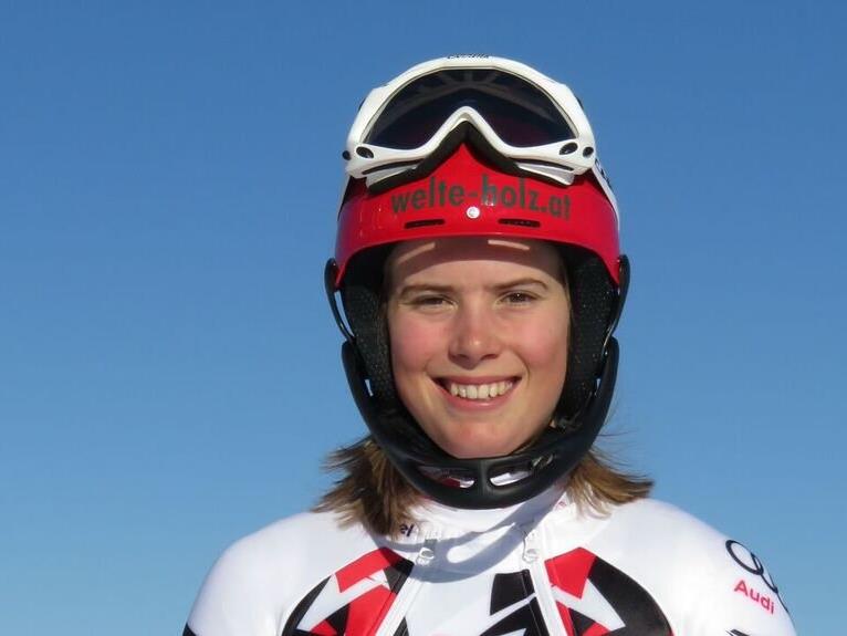 Katharina Liensberger wurde im EC Dritte im Slalom von Zinal