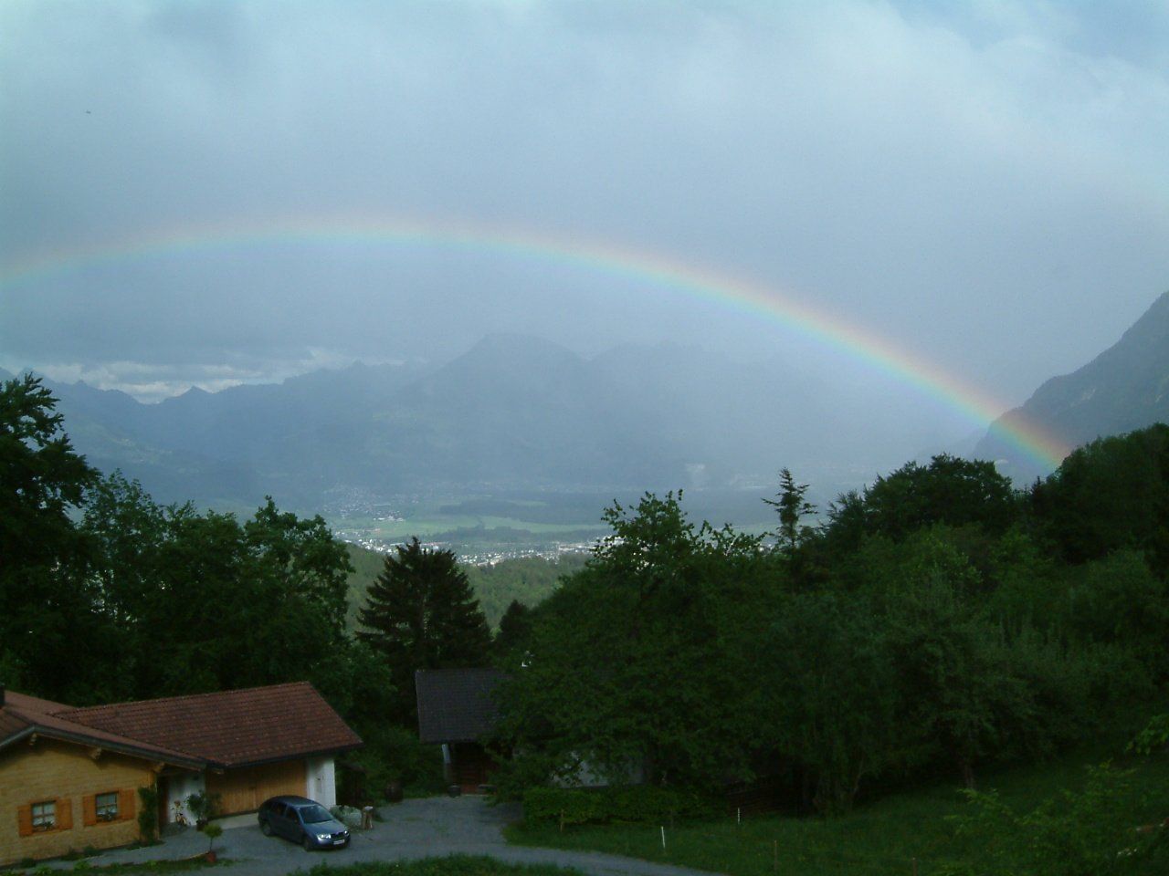 Regenbogen über Nenzing Regenbogen über Nenzing