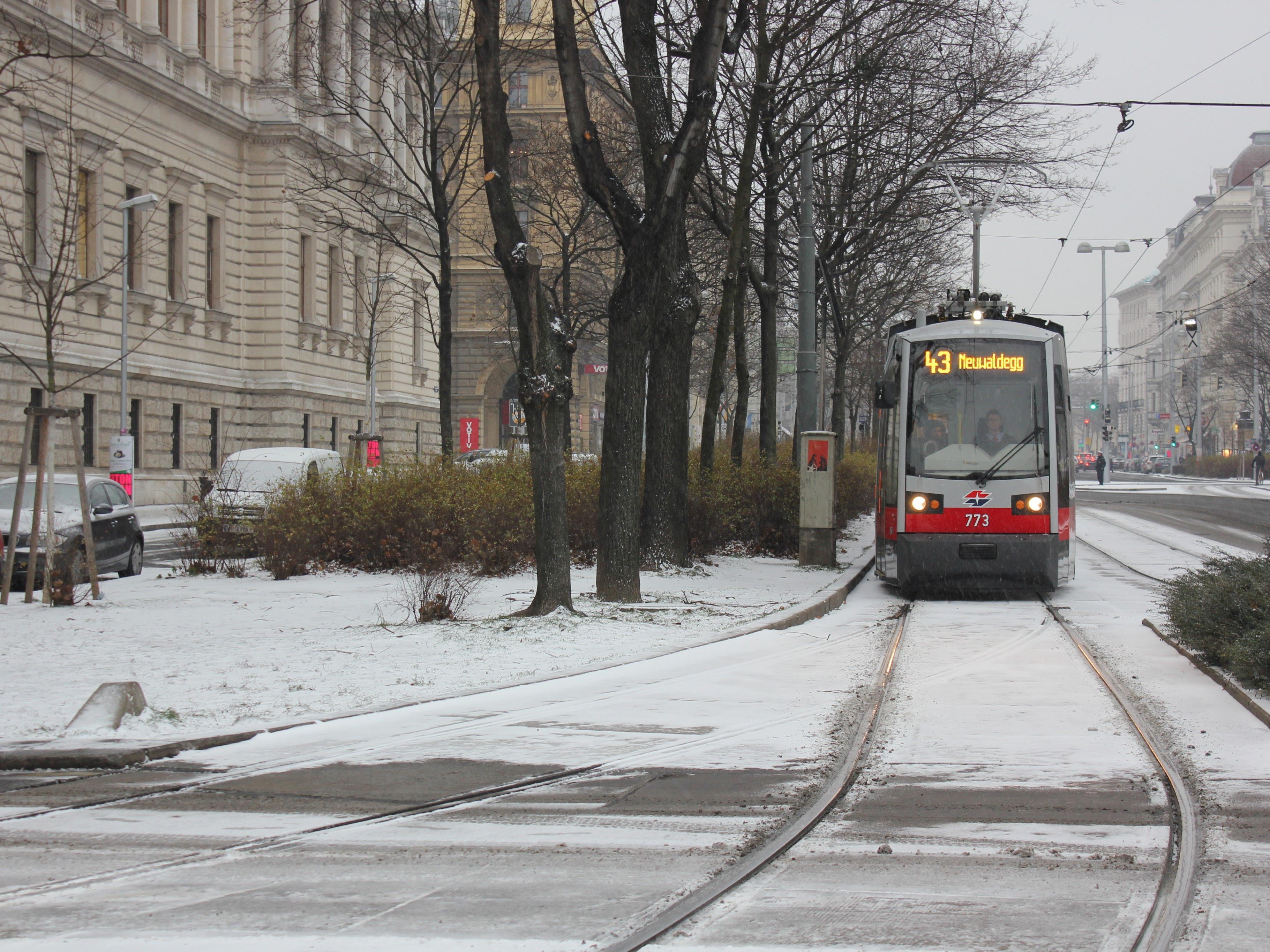 Der Winter hält Einzug in Wien.