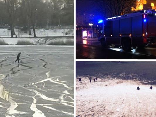 Feuer, Eis und Schnee gab es im Jänner 2016 in Wien - und unsere Leserreporter waren vor Ort