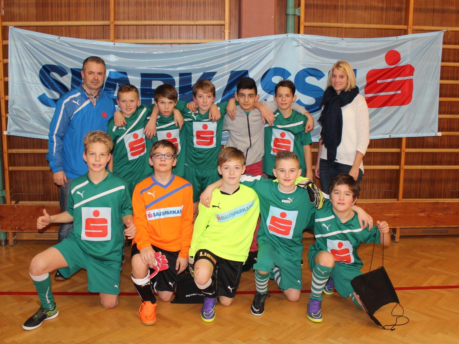 Die Mannschaft der Mittelschule Egg wurde Futsal-Wäldermeister.