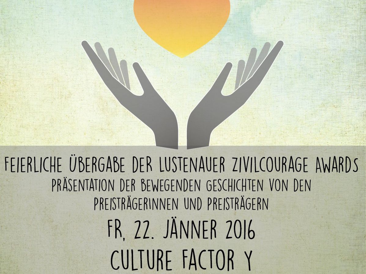 ZIVILCOURAGE AWARD - KÖPFE WIE DU UND ICH ZIVILCOURAGE AWARD - KÖPFE WIE DU UND ICH