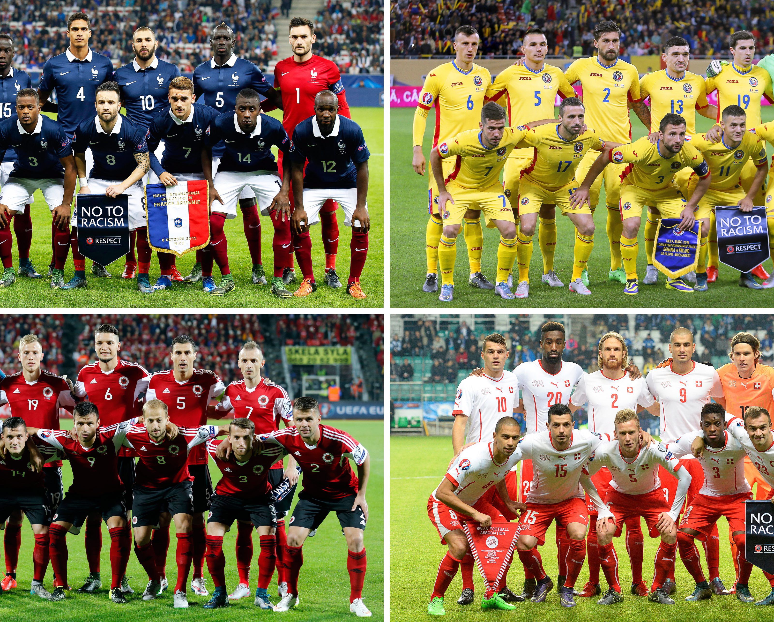 Die Gruppe A der Fußball-EM 2016 in Frankreich. Die Gruppe A der Fußball-EM 2016 in Frankreich.