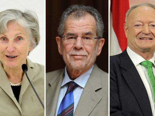 Irmgard Griss, Alexander Van der Bellen und Andreas Khol. Irmgard Griss, Alexander Van der Bellen und Andreas Khol.