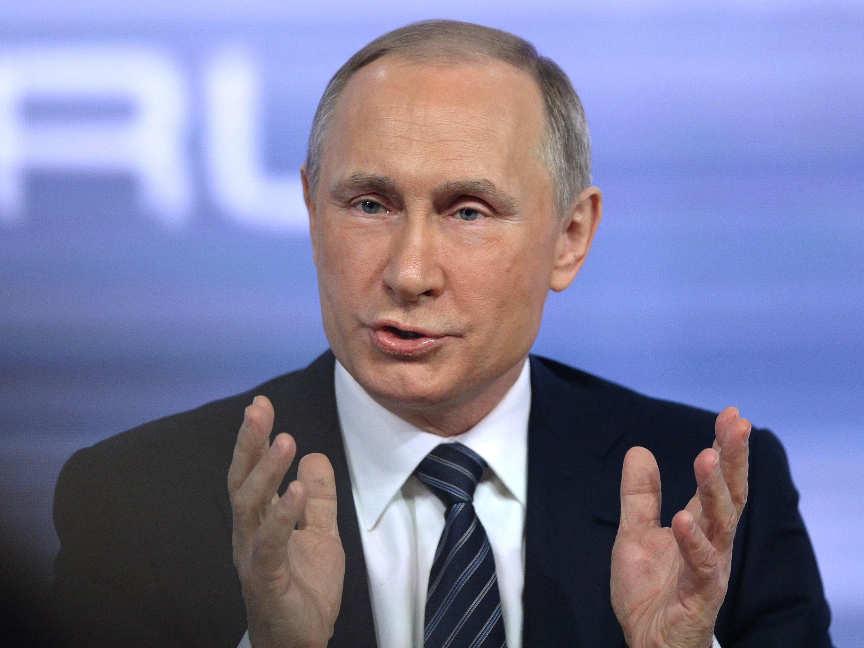 Kritik an seinem Vorgehen wies Putin zurück.