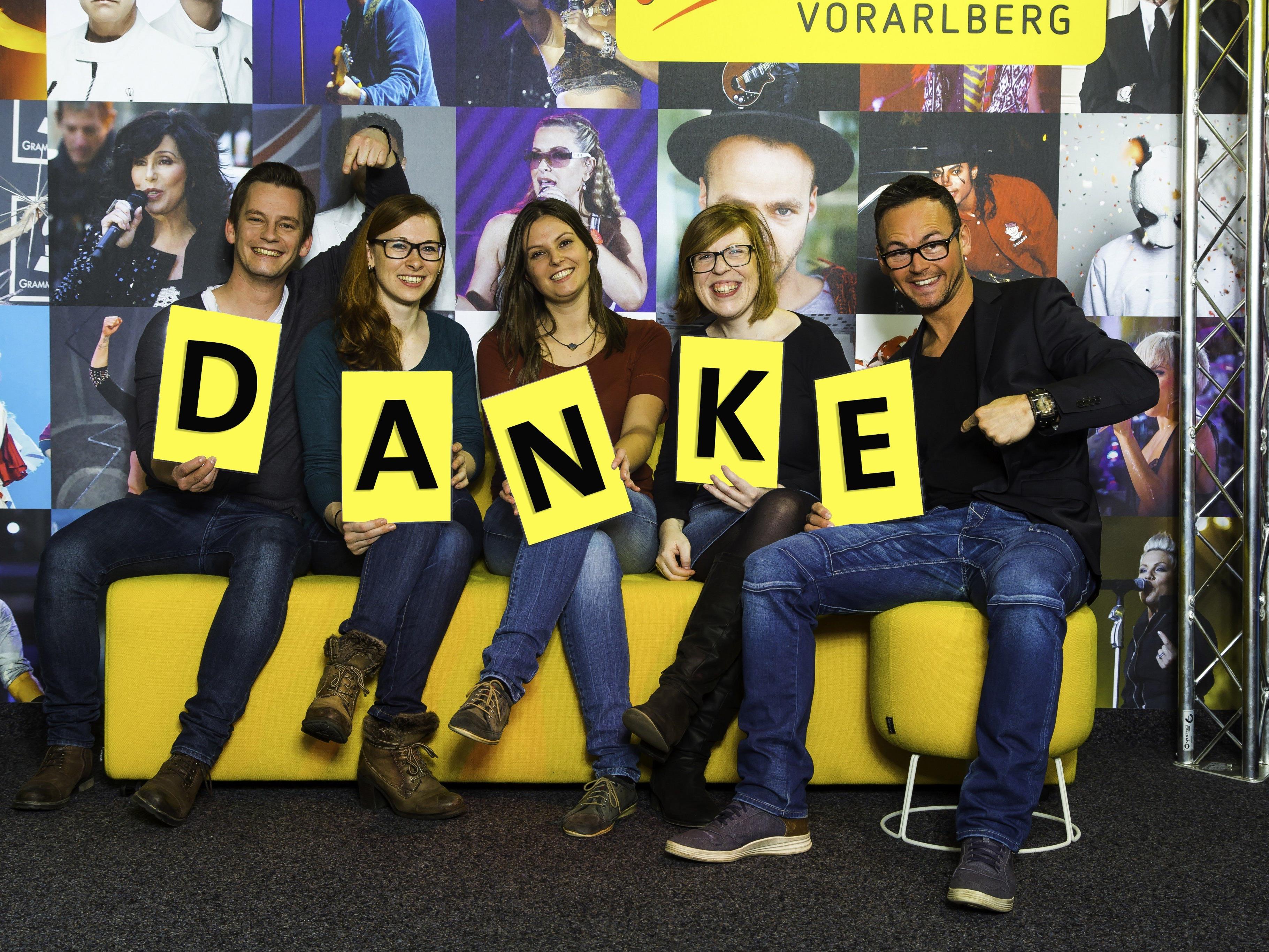 Erfolgreiches Jahr: Das Team von Antenne Vorarlberg sagt "Danke!"
