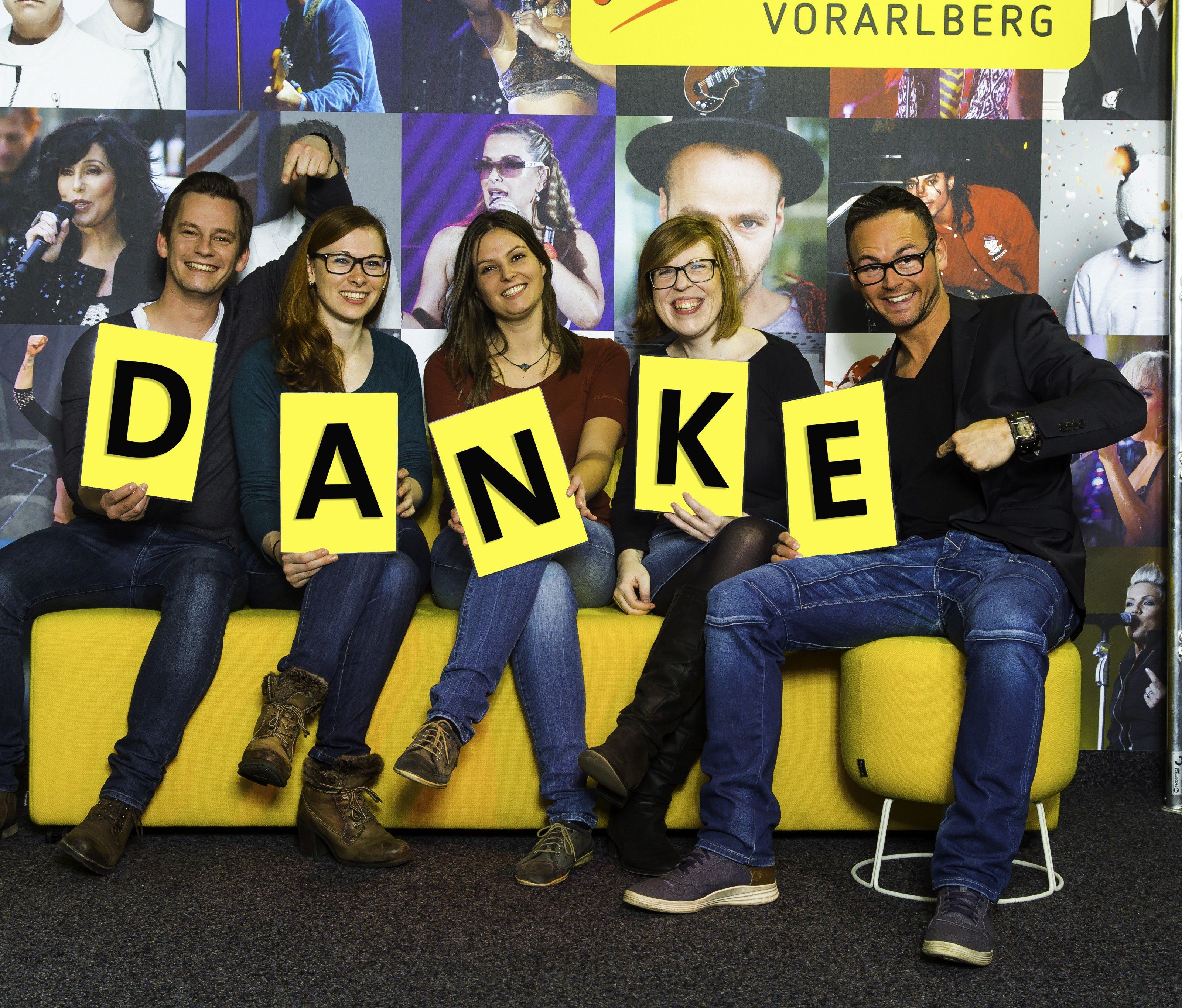 Erfolgreiches Jahr: Das Team von Antenne Vorarlberg sagt "Danke!"