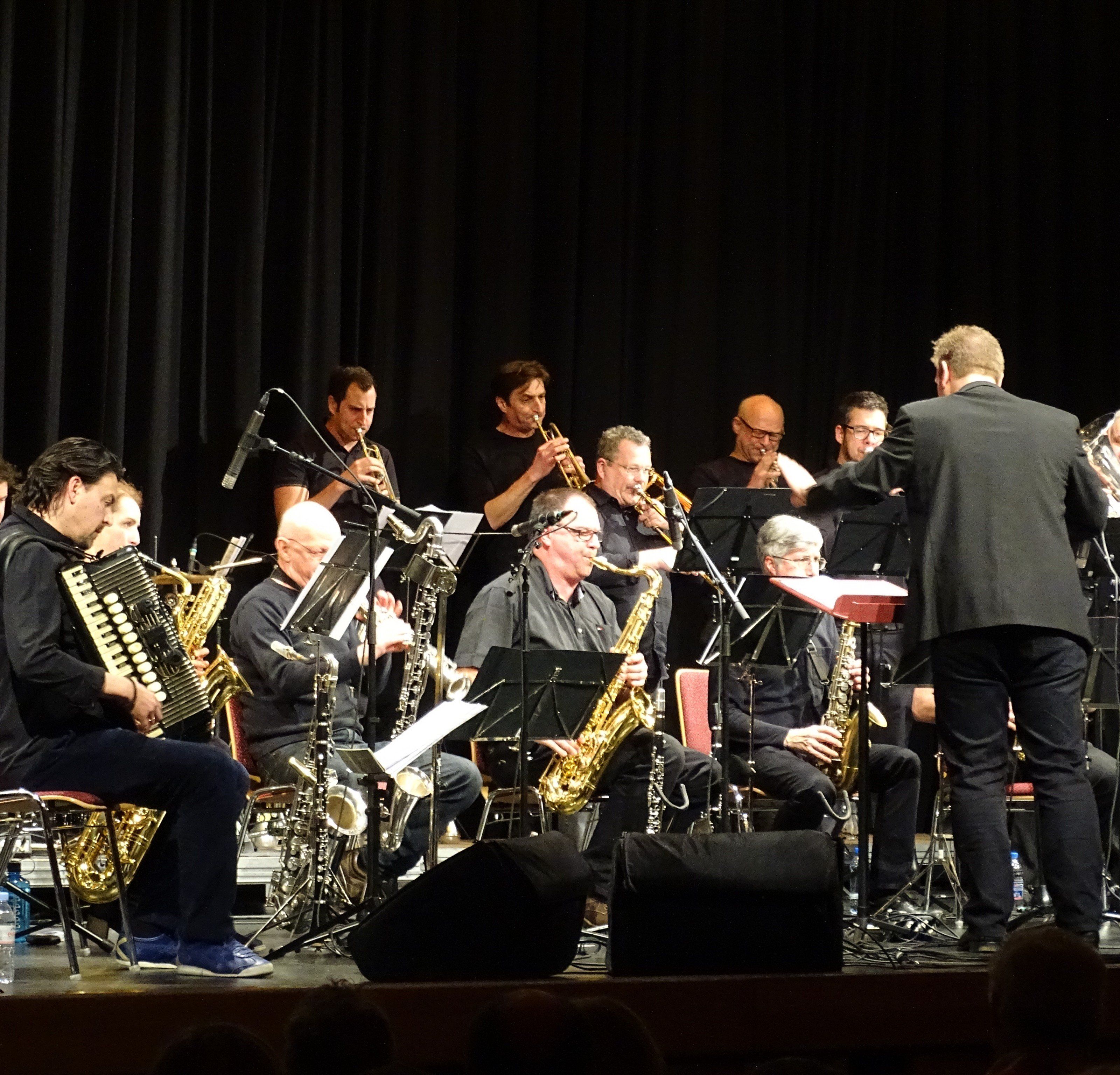 Unter der Leitung von Christian Mathis präsentierte die Big Band Walgau „Alpine Sounds“ – moderne Interpretationen traditioneller Volksmusik. Unter der Leitung von Christian Mathis präsentierte die Big Band Walgau „Alpine Sounds“ – moderne Interpretationen traditioneller Volksmusik.