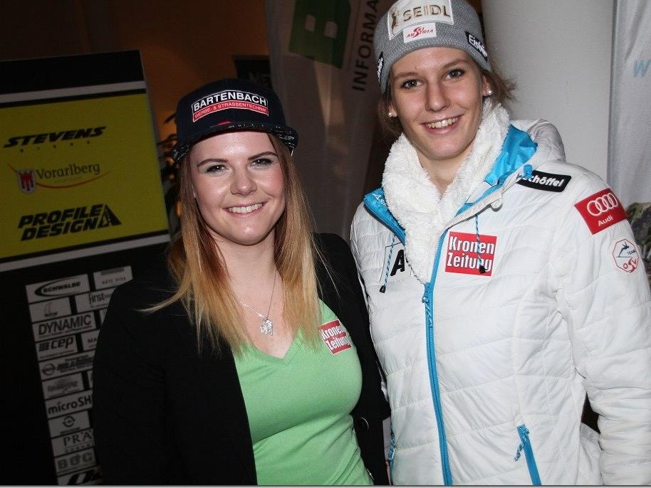Lisl Kappaurer und Kerstin Nicolussi werden vom Team Vorarlberg unterstützt
