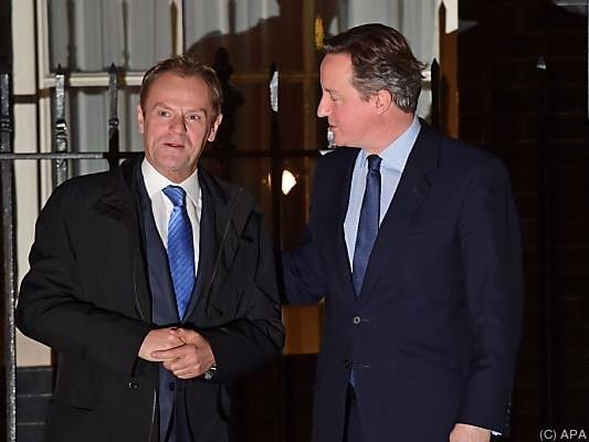 EU-Ratspräsident Donald Tusk zu Besuch bei Premier David Cameron