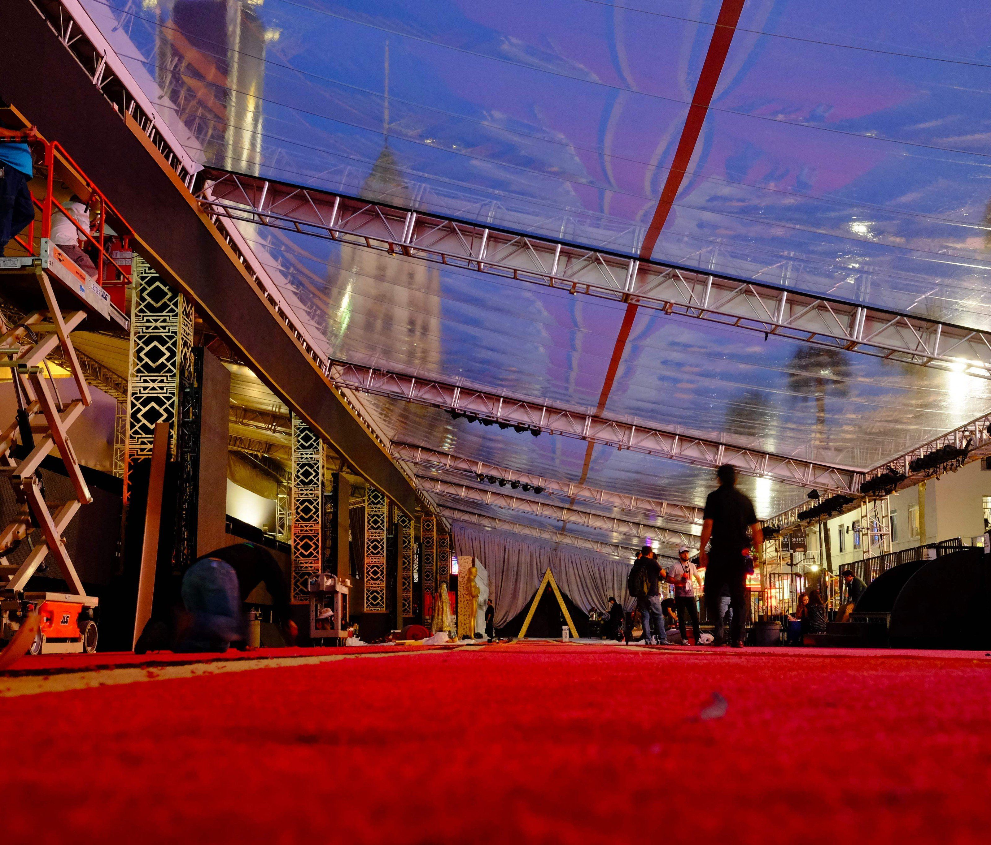 Der Rote Teppich ist bereit für die Academy Awards 2016. Der Rote Teppich ist bereit für die Academy Awards 2016.