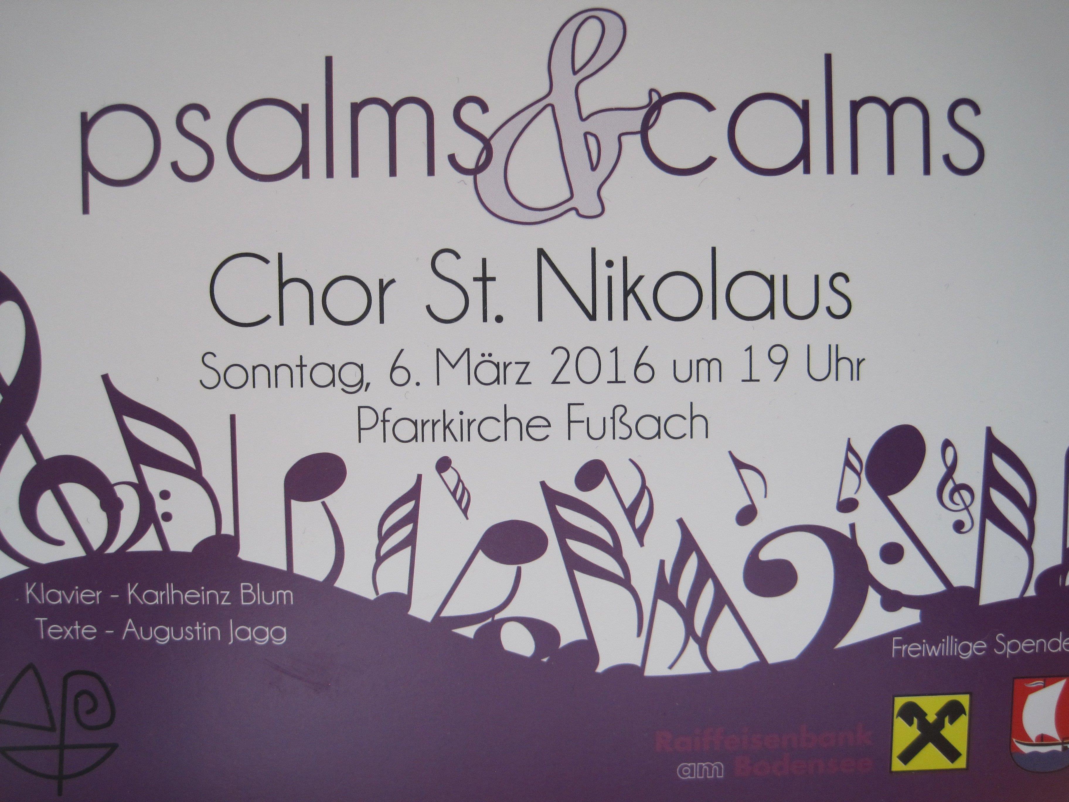 Konzert Chor St. Nikolaus 2016