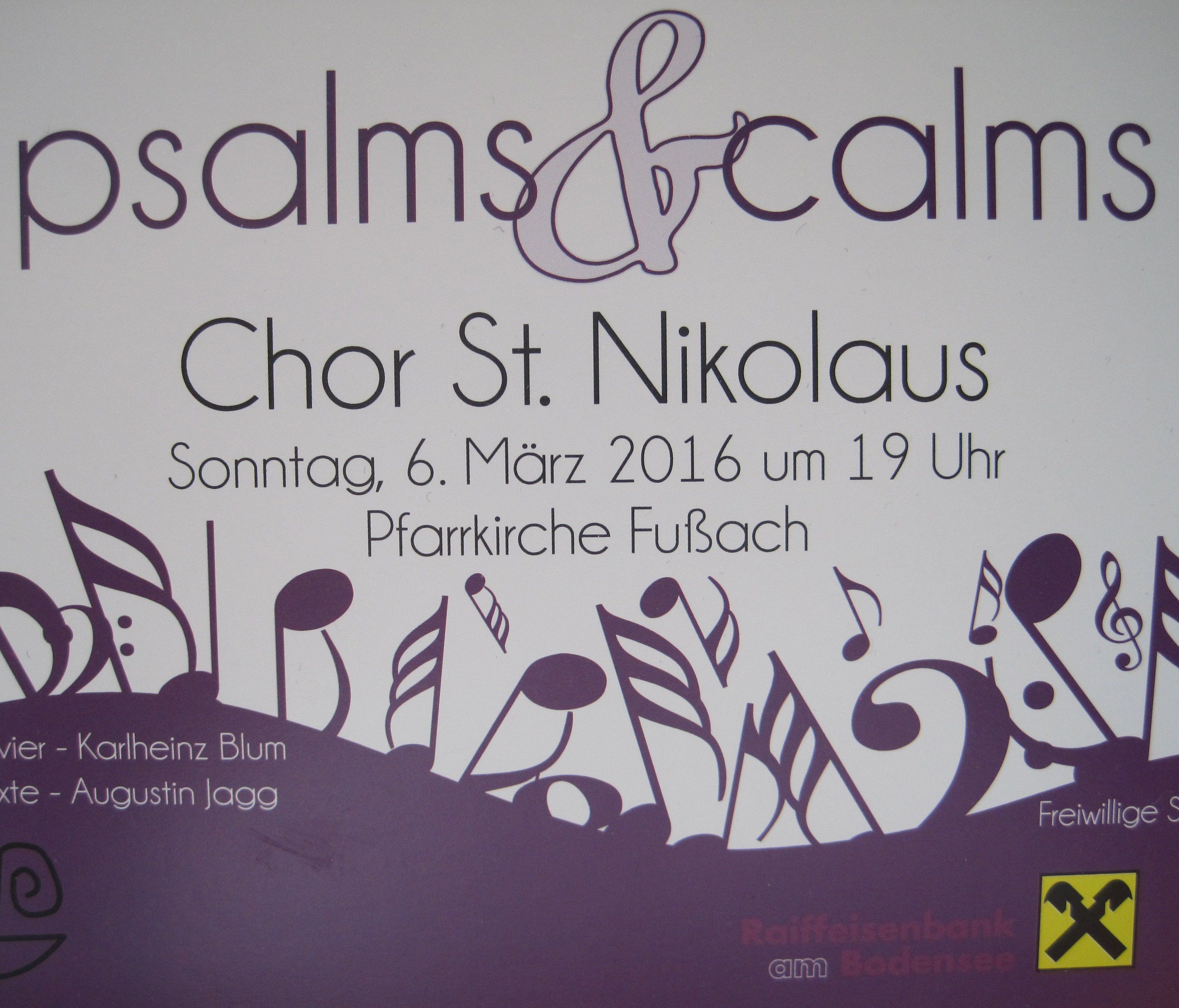 Konzert Chor St. Nikolaus 2016 Konzert Chor St. Nikolaus 2016