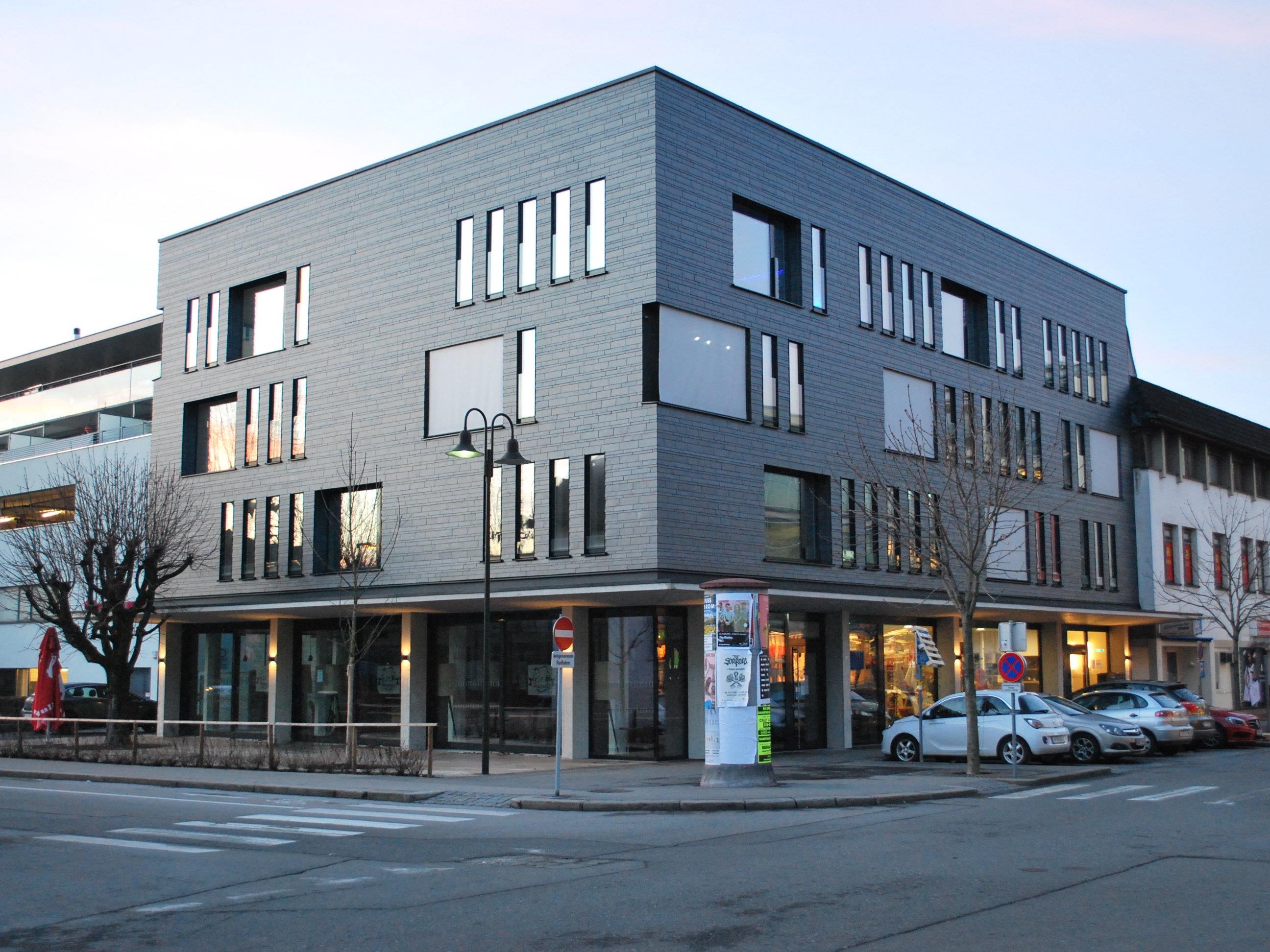 Das Vereinshaus als markanter architektonischer Blickfang in der Innenstadt.