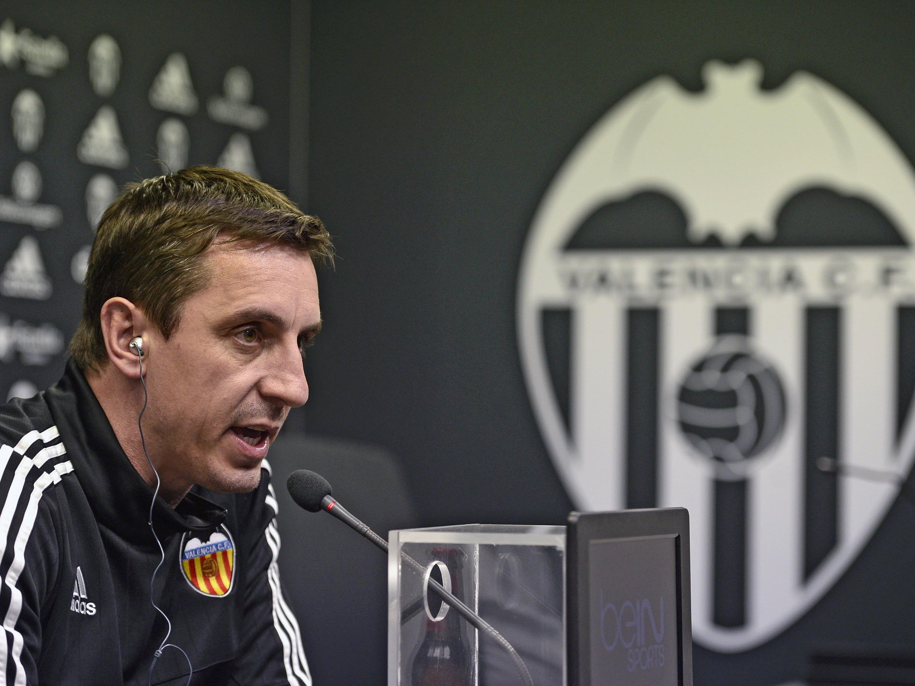 Valencia-Coach Gary Neville braucht dringend positive Ergebnisse.