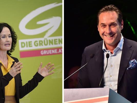 Eva Glawischnig unterstützt Van der Bellen - während Strache ihm kaum Chancen einräumt