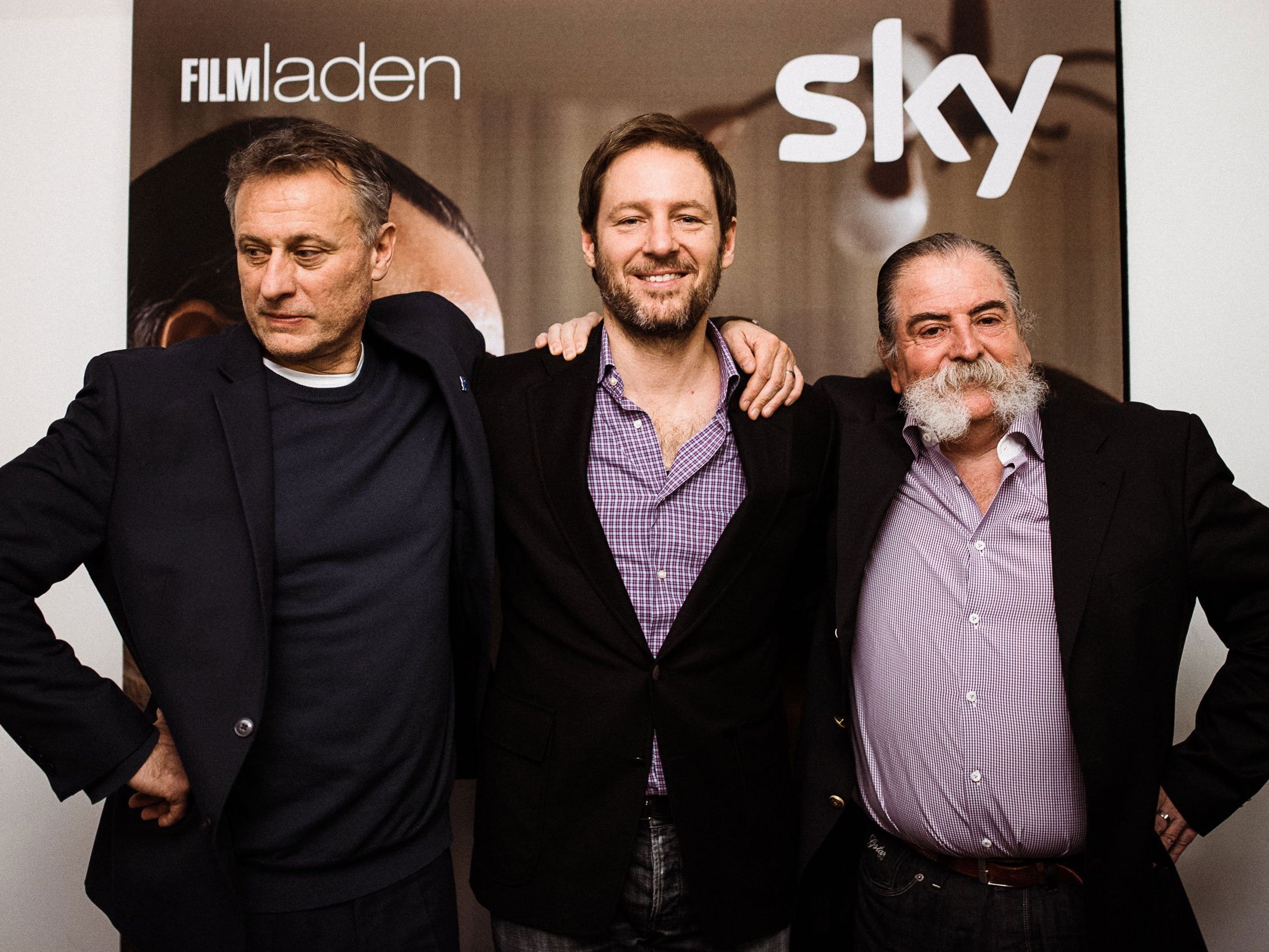 Nyqvist, Gallenberger und Zott bei der Sky Kinopremiere von "Colonia Dignidad". Nyqvist, Gallenberger und Zott bei der Sky Kinopremiere von "Colonia Dignidad".
