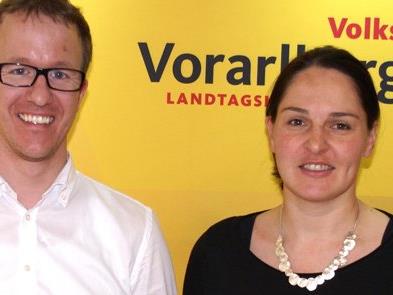 Landtagsabgeordneten Monika Vonier und Christian Gantner