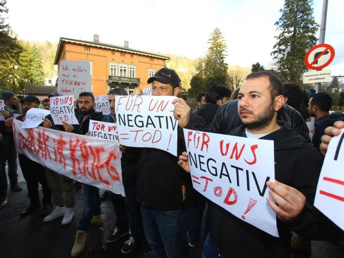 Die Demonstration verlief ruhig