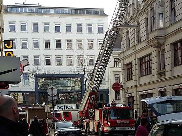 Beim Einsatz in der Zieglergasse Beim Einsatz in der Zieglergasse