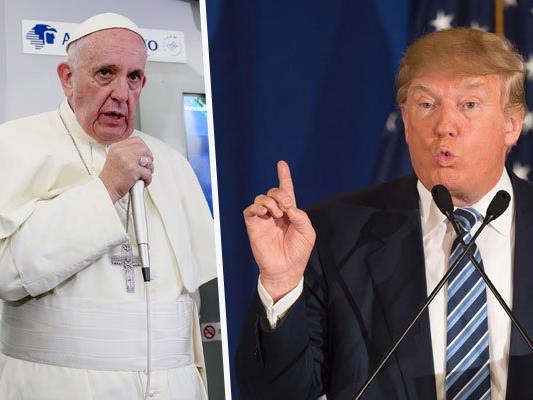Papst Franziskus und Donald Trump sind nicht ganz einer Meinung.