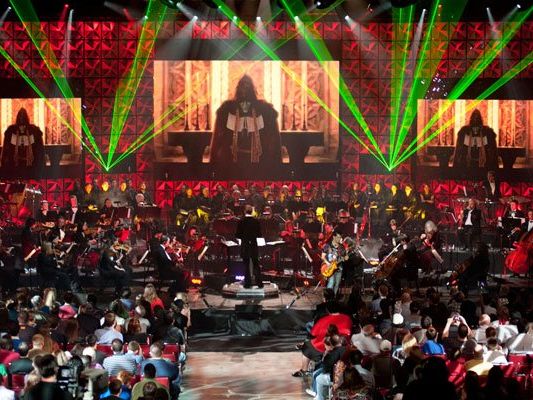 Game-Spaß und Musik in einem Konzert. Game-Spaß und Musik in einem Konzert.