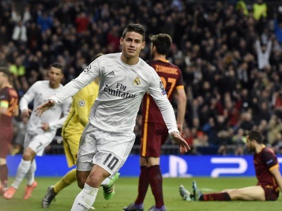 James Rodriguez sorgte für den zweiten Real-Treffer. James Rodriguez sorgte für den zweiten Real-Treffer.