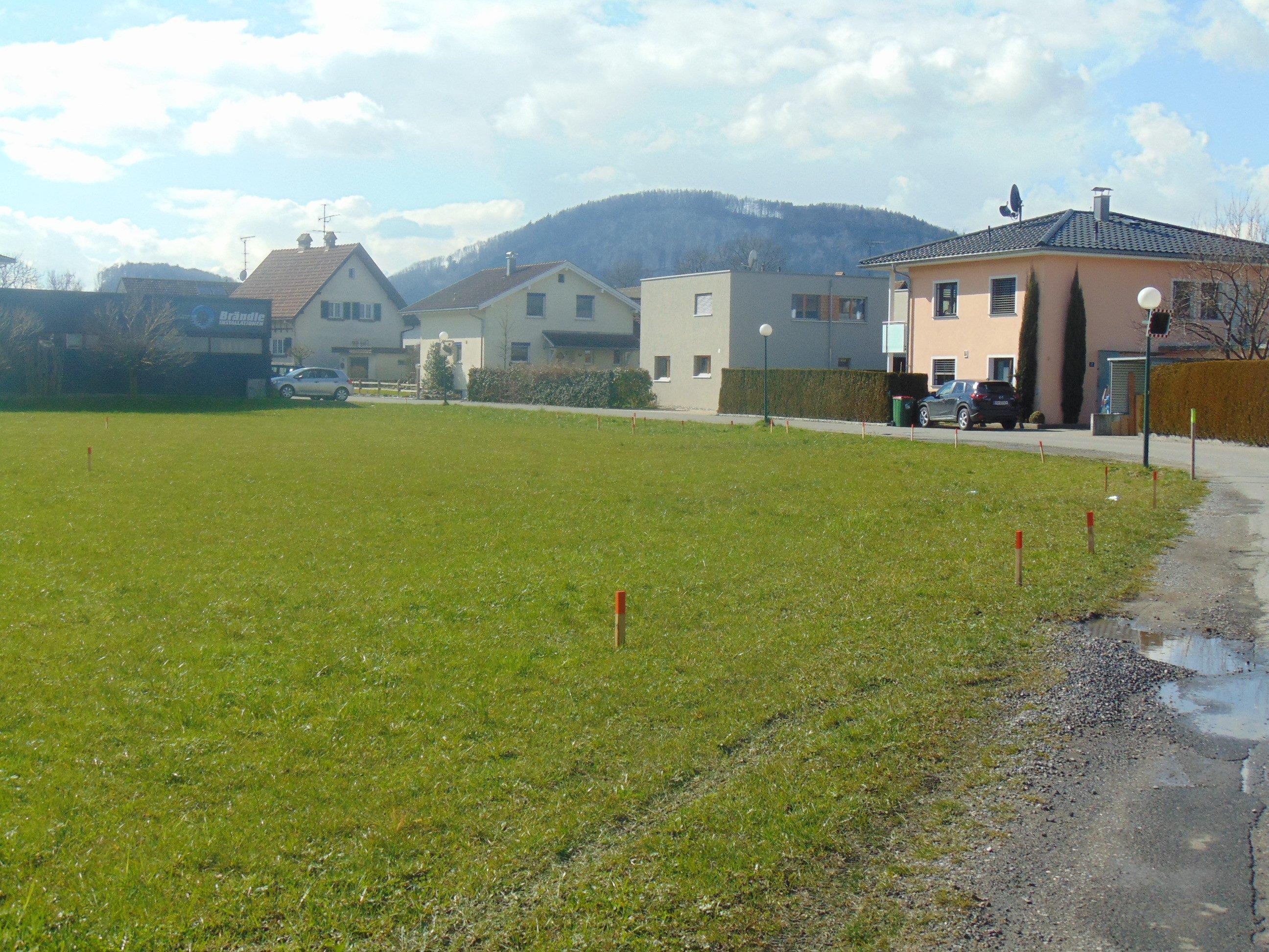 Die neu gebildeten Grundstücke im Gebiet Kreuzfeld wurden ausgesteckt