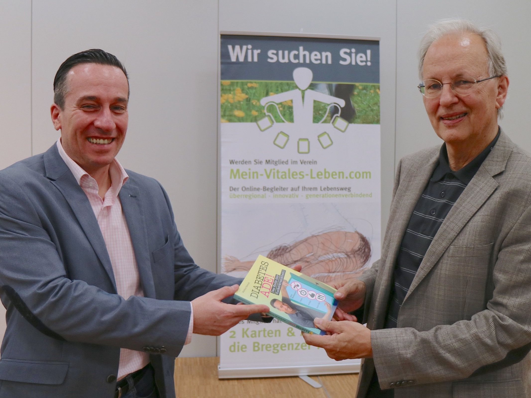 Markus Berndt, Unternehmer, Coach und Autor mit Wolfgang Gruber, Obmann vom Verein „Mein-Vitales-Leben“.