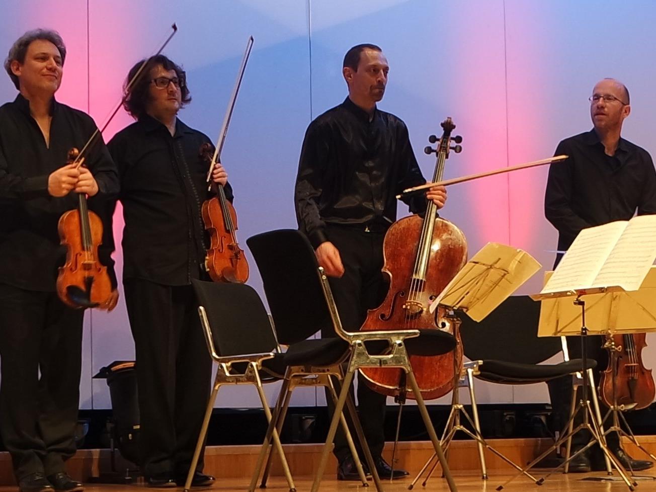 Auftakt der neuen Programm-Reihe „Klassik AMBACH“ mit dem Quartett „Les Dissonances“.