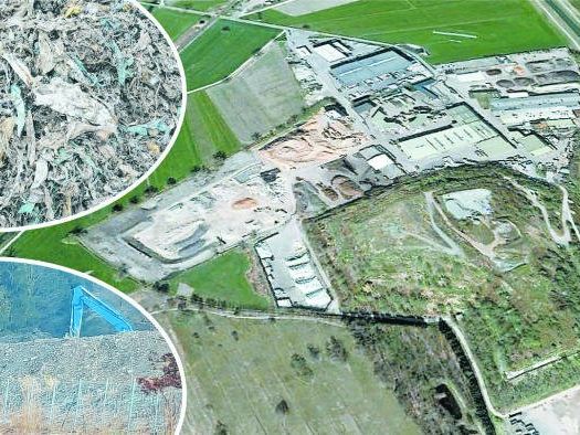 Aufnahmen dokumentieren das Ausmaß des im Erdreich vergrabenen Plastikmülls. Aufnahmen dokumentieren das Ausmaß des im Erdreich vergrabenen Plastikmülls.