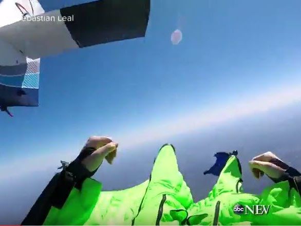 Stromleitungen federten den Sturz ab Stromleitungen federten den Sturz ab