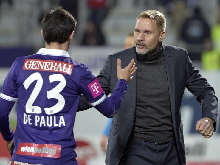 Die Wiener Ausria schaffte doch noch den Sieg. Die Wiener Ausria schaffte doch noch den Sieg.