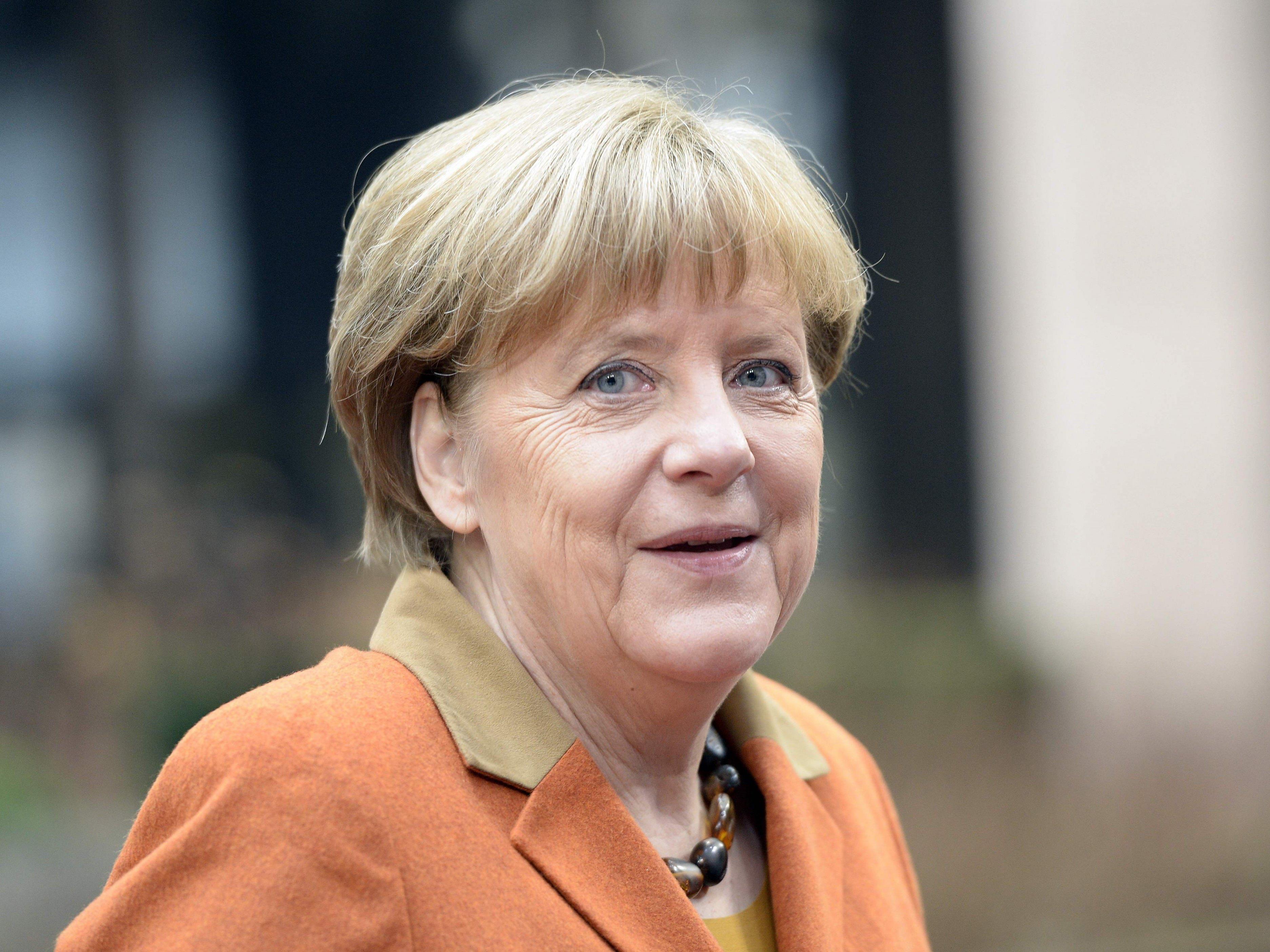 Angela Merkel vor dem EU-Gipfel.