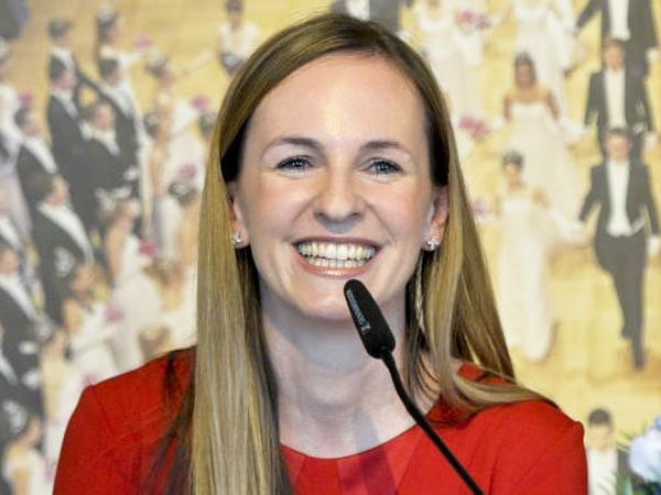Maria Großbauer bei der Pressekonferenz in Wien. Maria Großbauer bei der Pressekonferenz in Wien.