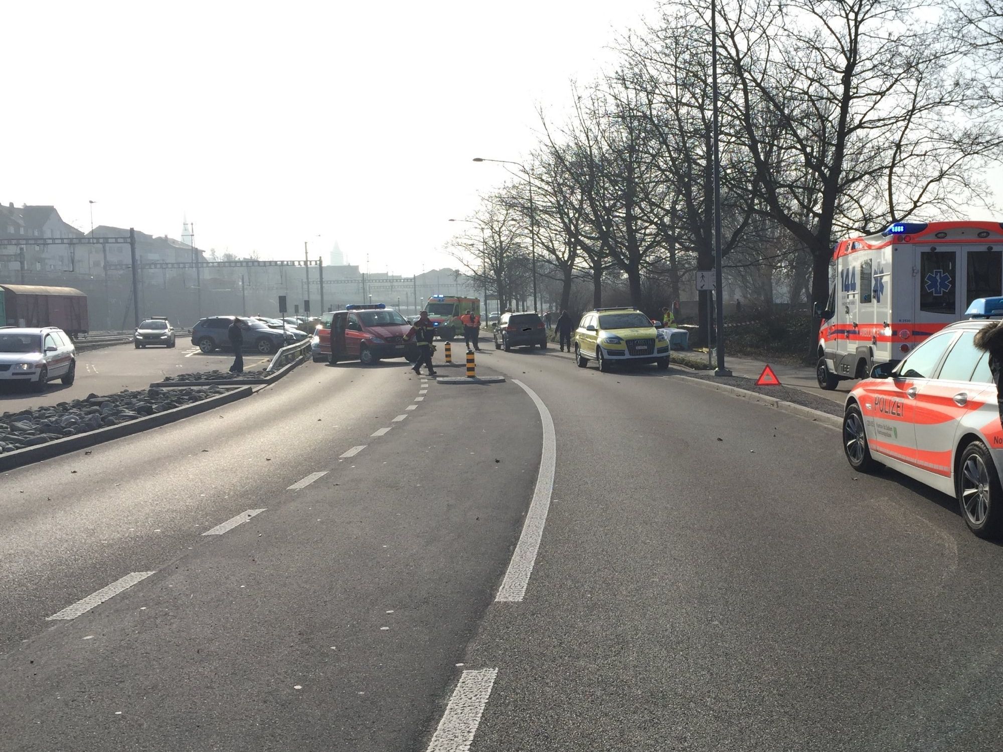Fünf Personen bei schwerem Unfall in Rorschach verletzt Fünf Personen bei schwerem Unfall in Rorschach verletzt