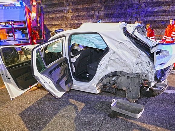 Die Unfallstelle auf der S6 Die Unfallstelle auf der S6