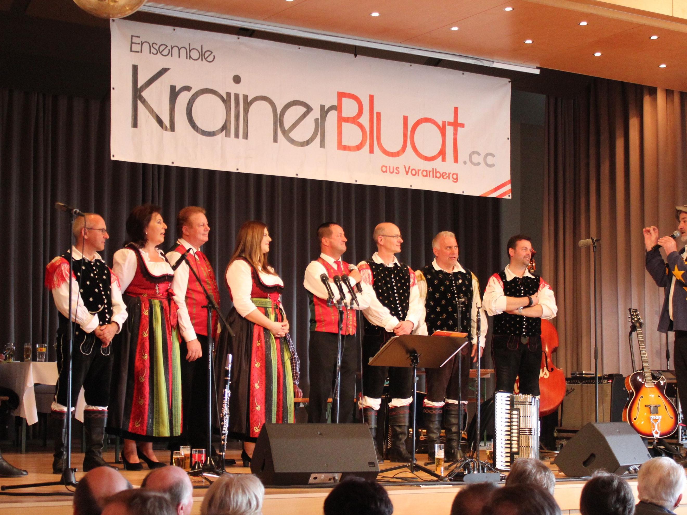 "Krainer Bluat" und der EU-Bauer sorgten für Stimmung beim Ostermontag-Frühschoppen.