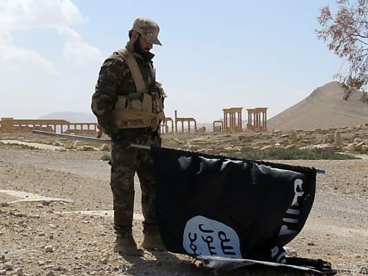 Syrische Soldaten in Oasenstadt Palmyra