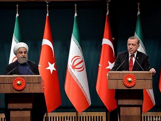Rohani und Erdogan vor der Presse nach Treffen in Ankara
