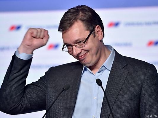 Wahlsieger Aleksandar Vucic Wahlsieger Aleksandar Vucic