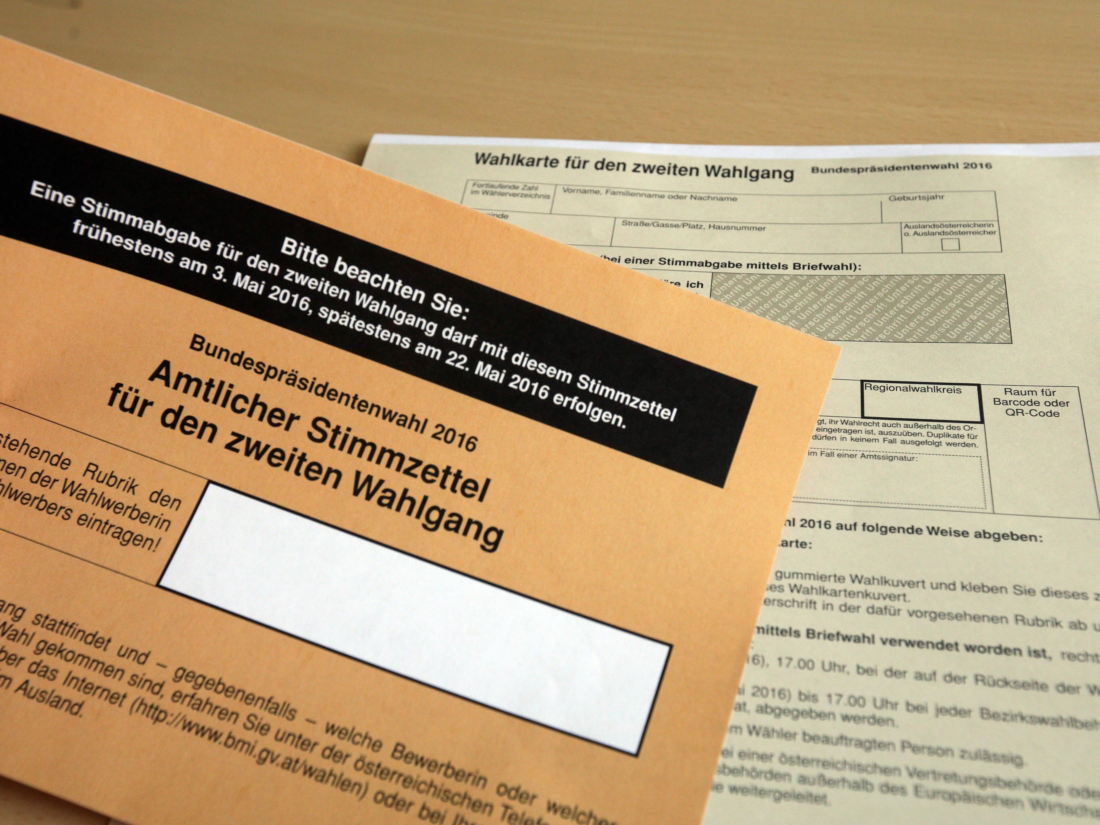 Wahlkarten für Hofburg-Stichwahl können noch bis zum 20. Mai beantragt werden