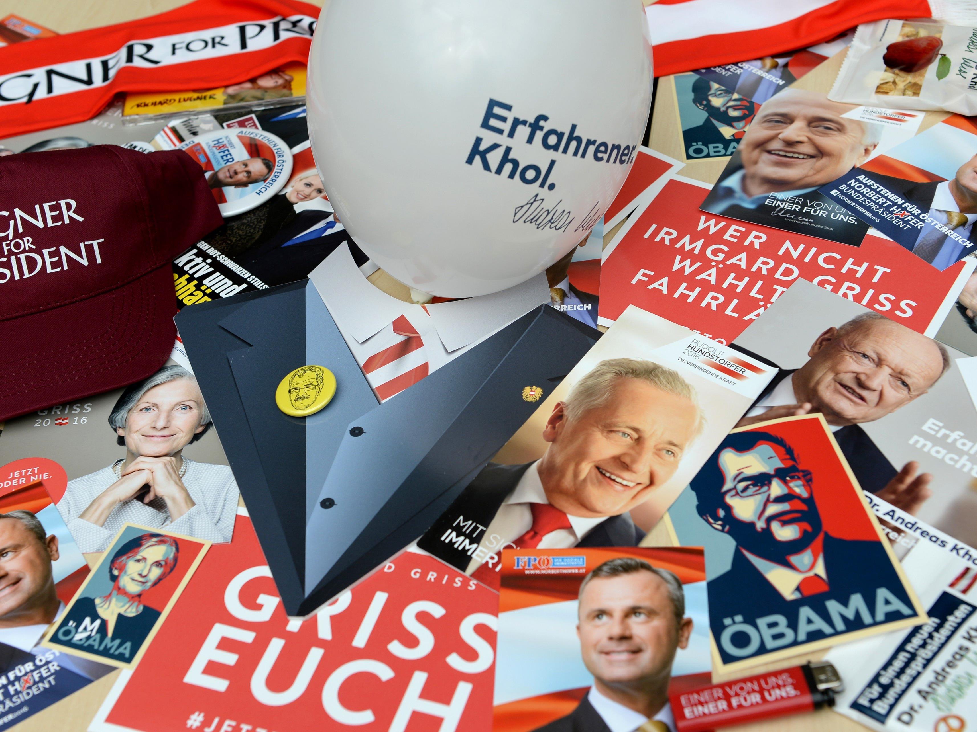 Bisher ausschließlich Kandidaten von SPÖ und ÖVP bei den Wahlen vorne